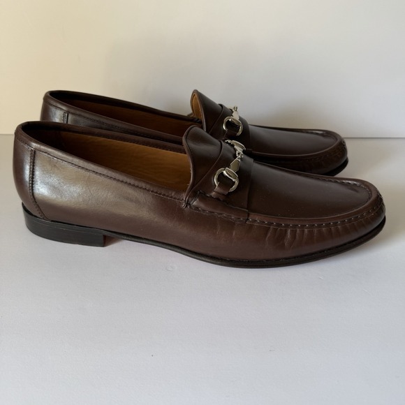 Allen Edmonds Verona II Size 12B 12 B Horse Bit Loafer Shoe Brown Made In Italy main image 12